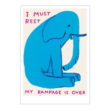 David Shrigley Elephant A5 Postcard Print