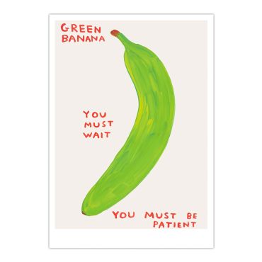 David Shrigley Green Banana A5 Postcard Print