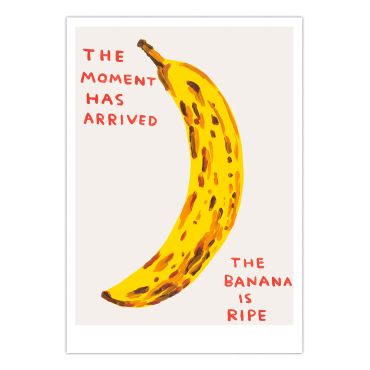 David Shrigley Yellow Banana A5 Postcard Print