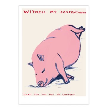 David Shrigley Pig A5 Postcard Print