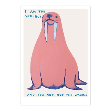 David Shrigley I Am The Walrus A5 Postcard Print