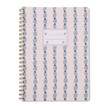 Designworks Tulip A4 Twin Wire Notebook - Wavy Blue