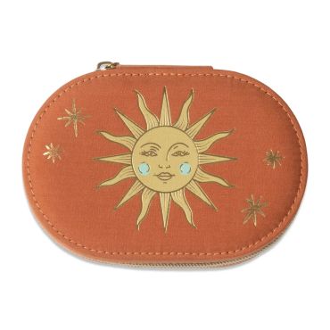 Terracotta Sun Oval Jewellery Case 