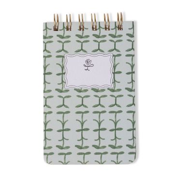 Designworks Ink Tulip Twin Wire Notepad - Green Vine