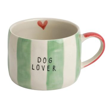 Belly Button Stripe Mug - Dog Lover