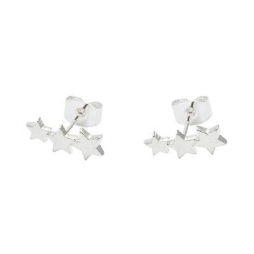 Estella Bartlett Star Crawler Silver Stud Earrings