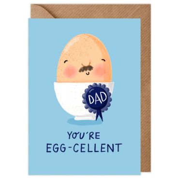 Egg-cellent Boiled Egg Father's Day Card