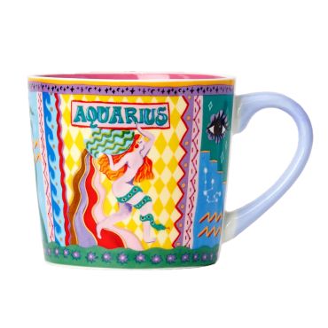 Eleanor Bowmer Aquarius Zodiac Mug 