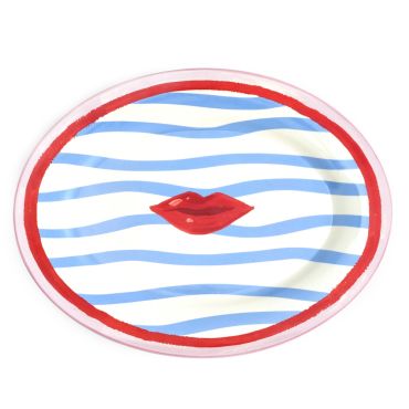 Lips Serve Platter - White Background