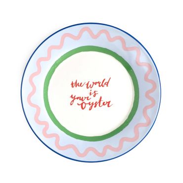 Oyster Side Plate - White Background