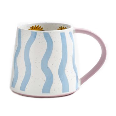 Blue Wave Mug - White Background