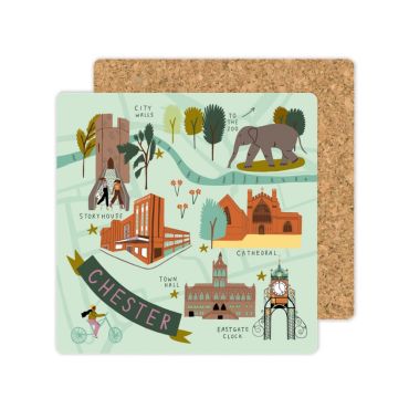 Chester Map Coaster