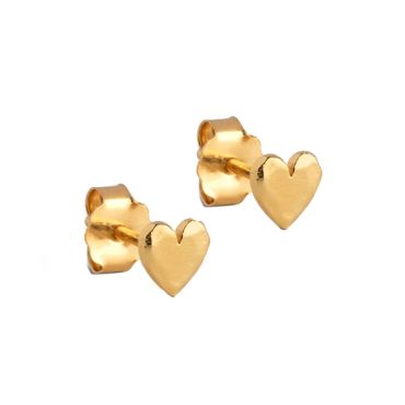 Enamel Copenhagen Small Heart Stud Earrings