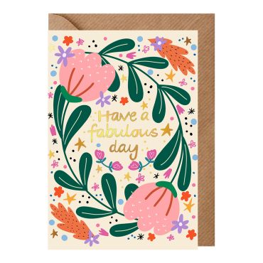 Nichola Cowdery Fabulous Day Foil Card