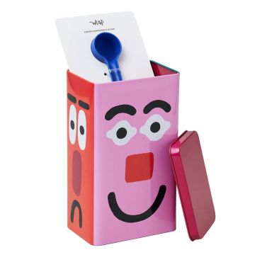 Wrap Coffee Tin - Faces