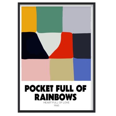 Fan Club Pocket Full Of Rainbows A3 Print