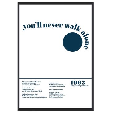 Fan Club You'll Never Walk Alone A3 Print