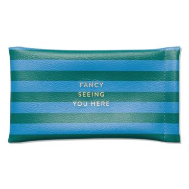 Fancy Seeing You Here Blue & Green Glasses Case