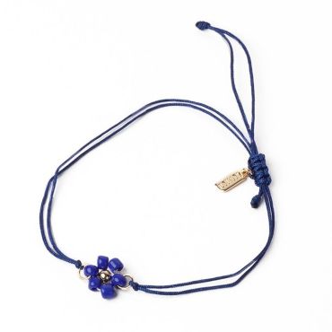 Flower Friendship Band - Navy