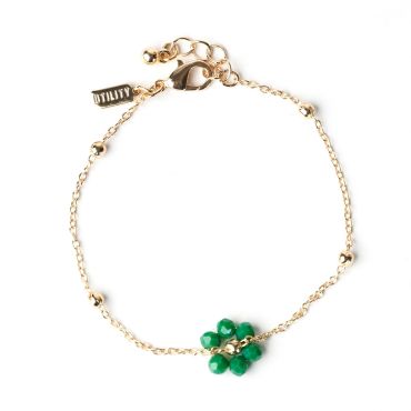 Flower Friendship Bracelet - Green