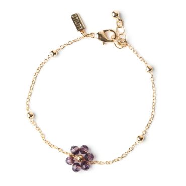 Flower Friendship Bracelet - Purple