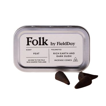 Folk by FieldDay Incense Cones - Peat