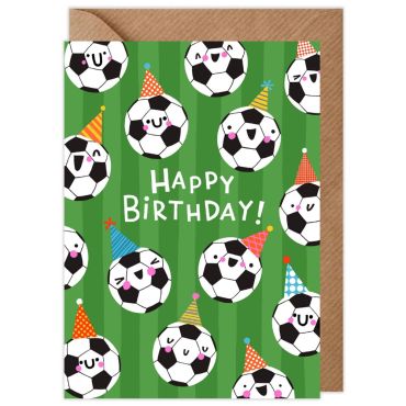 Football Party Birthday Card
