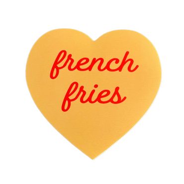 Silver Spider Sticker - French Fries