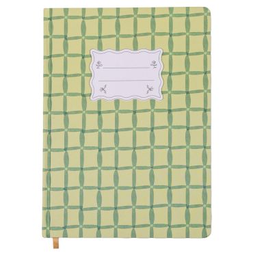 DesignWorks Ink Tulip Jumbo Journal - Green Lattice