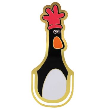 Half Moon Bay Aardman Feathers McGraw Metal Bookmark