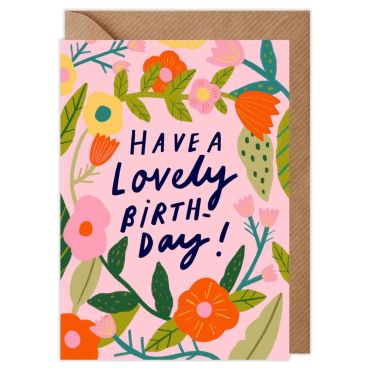 Have a Lovely Birthday Floral Birthday Card