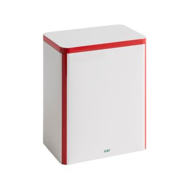 HAY Tin Container - Large Off-White and Red