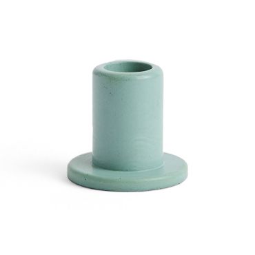 HAY Tube Candleholder Concrete - Emerald Green