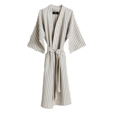 HAY Stripe Waffle Bathrobe