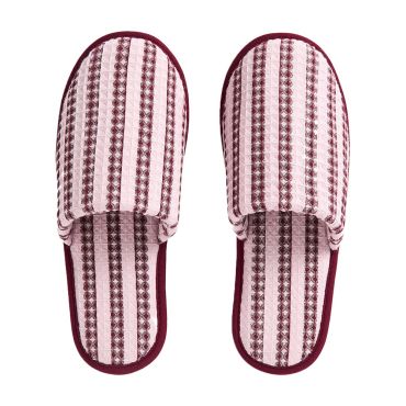 HAY Stripe Waffle Slippers Cool Pink