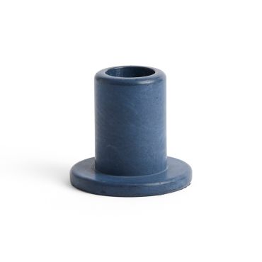HAY Tube Concrete Candle Holder Midnight Blue