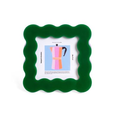 Helio Ferretti Petal Photo Frame 10x10cm - Dark Green