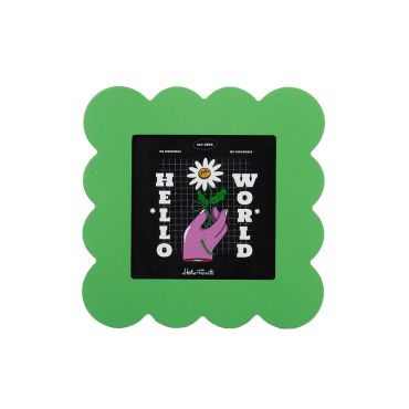 Petal Photo Frame 15x15cm - Green