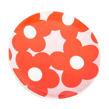 Helio Ferretti Red Flower Trinket Dish