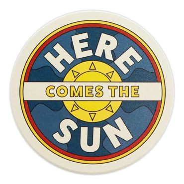 The Beatles Here Comes The Sun Ceramic Coaster