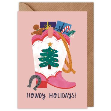 Howdy Holidays Christmas Card