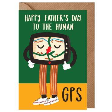 Human GPS Father's Day Card