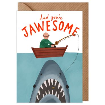 Jawesome Jaws Father's Day Card