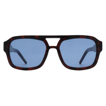 Kaya Sunglasses - Demi Tortoise (Blue Lens)