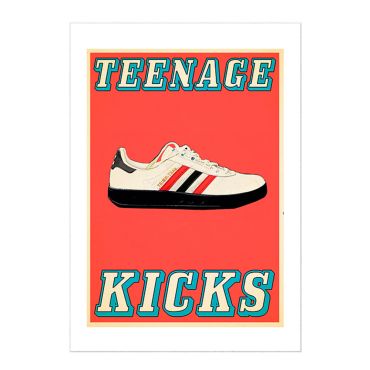 East End Prints Teenage Kicks Love A3 Print