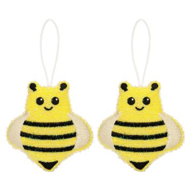 Kikkerland Set of 2 Scrub Sponges - Bee