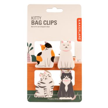 Kikkerland Kitty Bag Clips