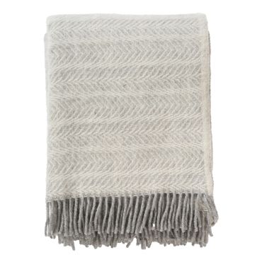 Klippan Alm Lambswool Throw, Ash