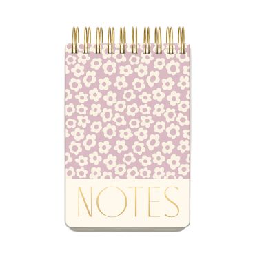 Large Twin Wire Notepad - Lilac Floral