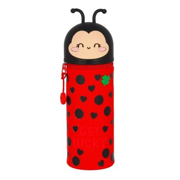 Legami Silicone Zip Pencil Case Ladybug